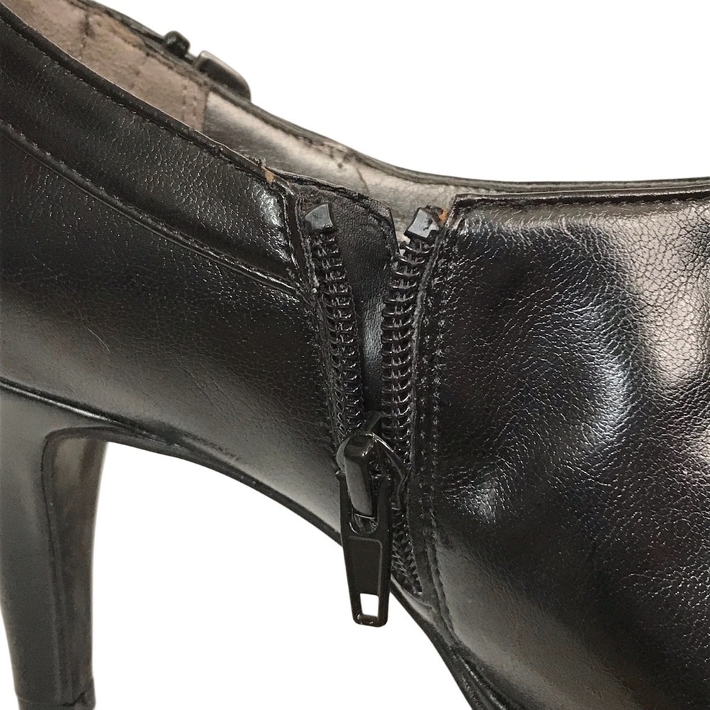 Life stride women's ankle booties black sz 8 soft system leather Slip on Comfort - Picture 4 of 13